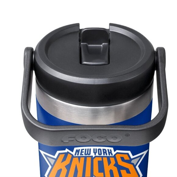 FOCO New York Knicks NBA 30 Oz Solid Tumbler With Straw Cupholder Friendly NWT - Picture 6 of 6